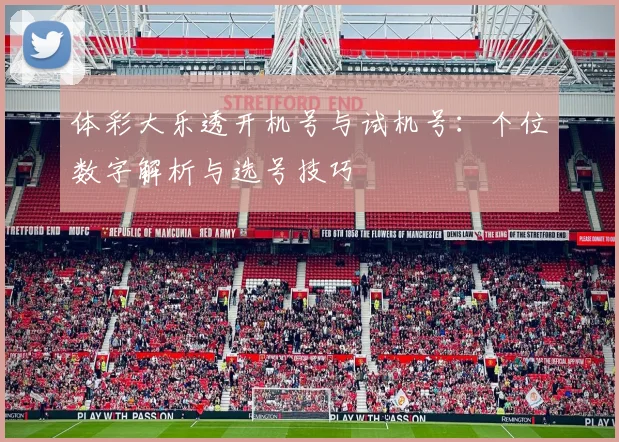 体彩大乐透开机号与试机号：个位数字解析与选号技巧