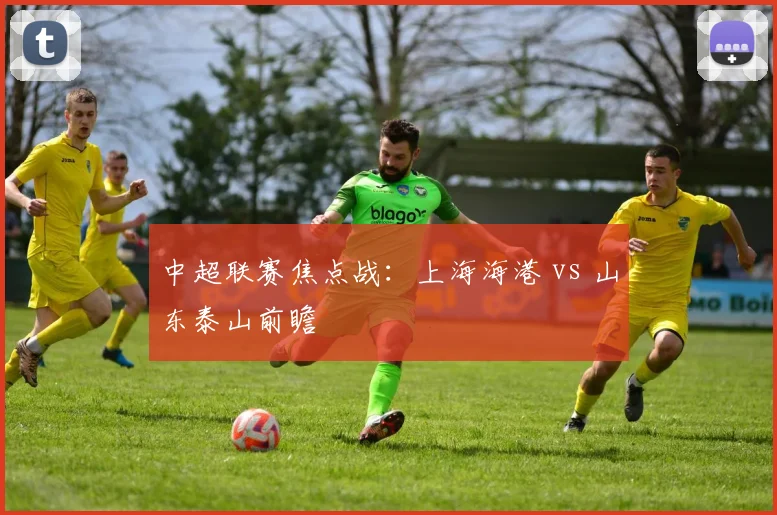 中超联赛焦点战:上海海港 vs 山东泰山前瞻